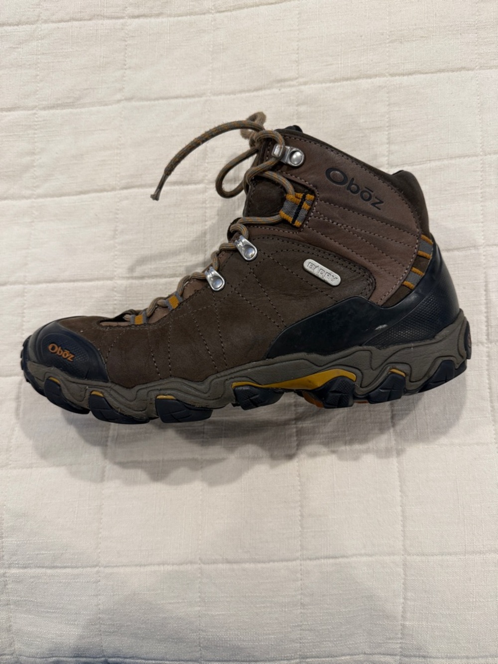 Men's Brown Hiking Boot - Durable Trail Mid Height